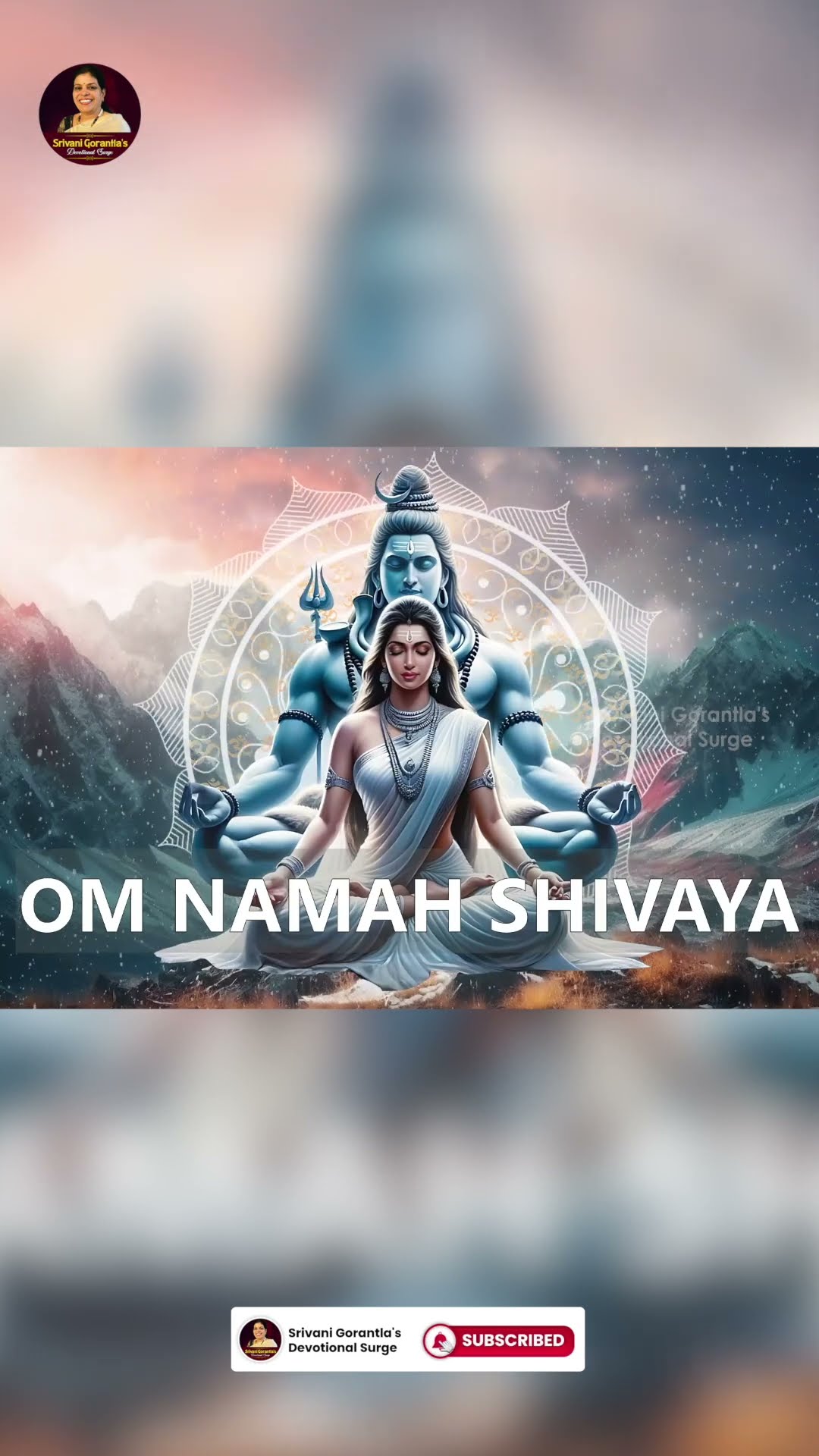 Om Namah Shivaya | Meditative Shiva Mantra | Powerful Shiva Mantra | #Ytshorts | Srivani Gorantla